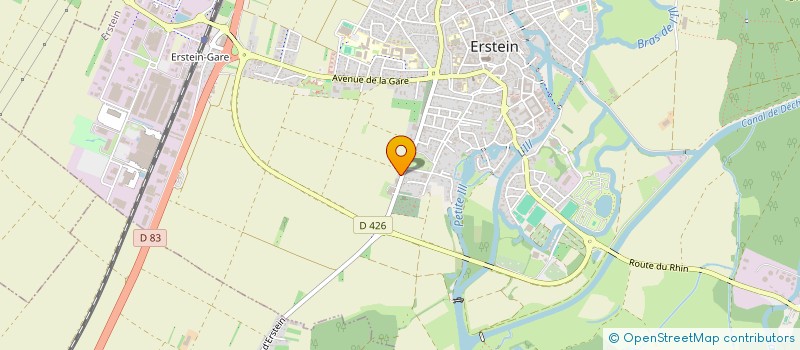 localisation de l'entreprise SCI PARABELL  ERSTEIN