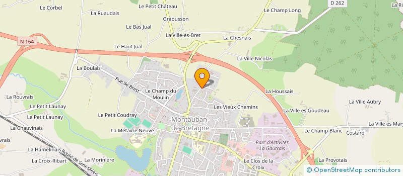 localisation de l'entreprise SCI PARADESIGN  MONTAUBAN-DE-BRETAGNE