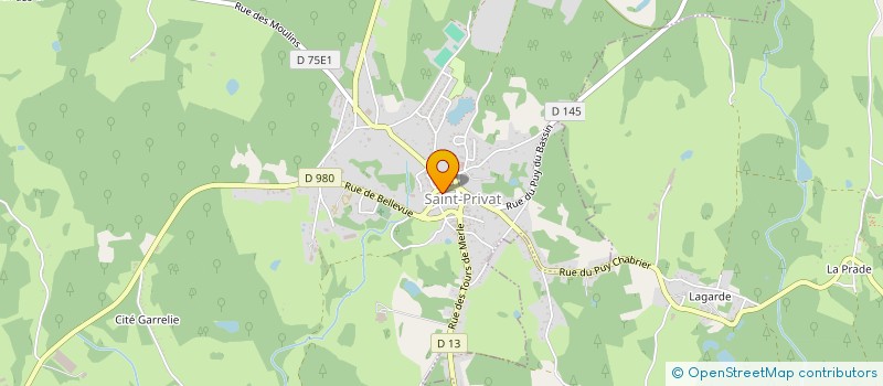 localisation de l'entreprise SCI PARADIMO à SAINT-PRIVAT