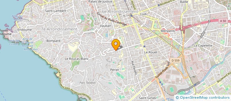 localisation de l'entreprise SCI PARADIS à MARSEILLE