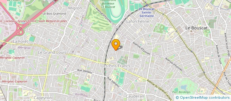 localisation de l'entreprise SCI PARADIS  BORDEAUX