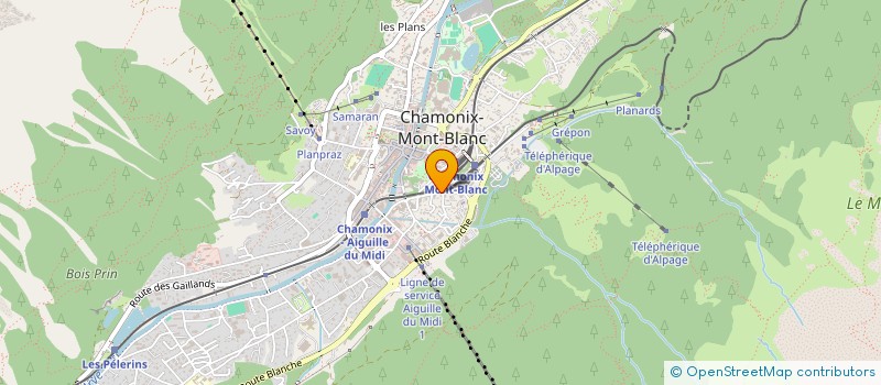 localisation de l'entreprise SCI PARADIS à CHAMONIX-MONT-BLANC