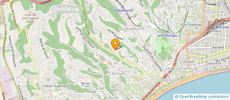 localisation de l'entreprise SCI PARADIS à NICE