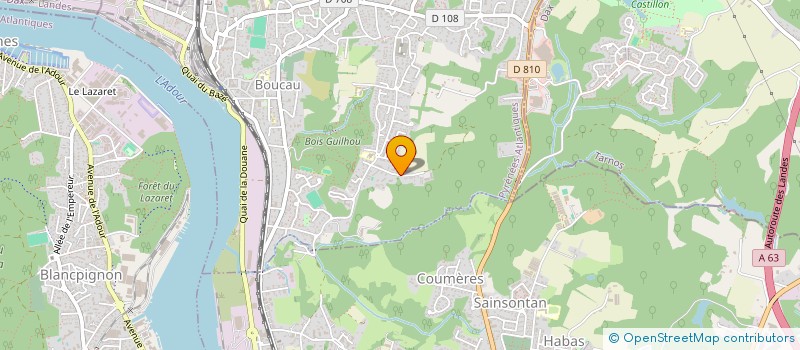 localisation de l'entreprise SCI PARADIS  BOUCAU