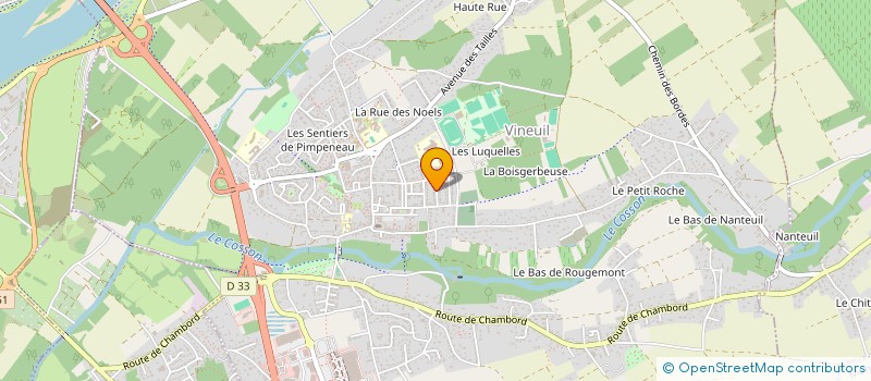 localisation de l'entreprise SCI PARADIS à VINEUIL
