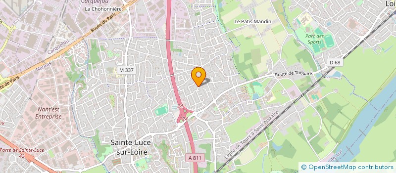 localisation de l'entreprise SCI PARADIS BLANC  SAINTE-LUCE-SUR-LOIRE