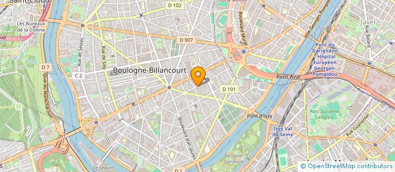 localisation de l'entreprise SCI PARADIS BOULOGNE à BOULOGNE-BILLANCOURT
