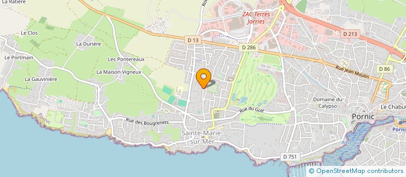 localisation de l'entreprise SCI PARADIS CHARTRAIN  PORNIC