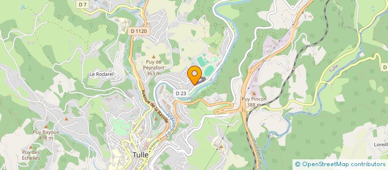 localisation de l'entreprise SCI PARADIS PAIENS  TULLE