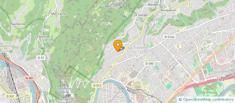 localisation de l'entreprise SCI PARADIS SAINTE  LA TRONCHE