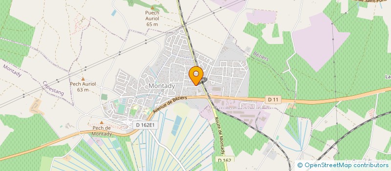 localisation de l'entreprise SCI PARADISE  MONTADY