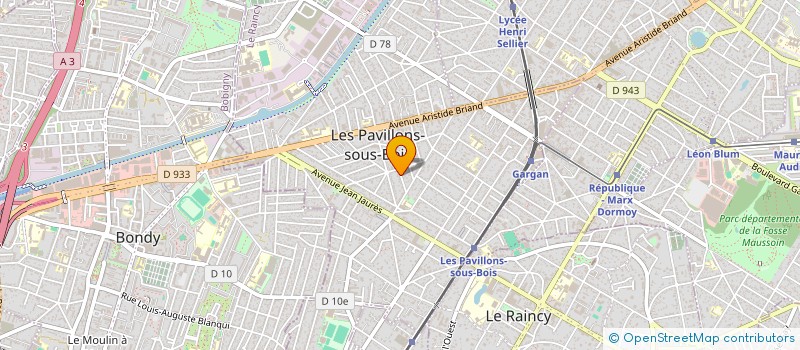 localisation de l'entreprise SCI PARADISE  LES PAVILLONS-SOUS-BOIS