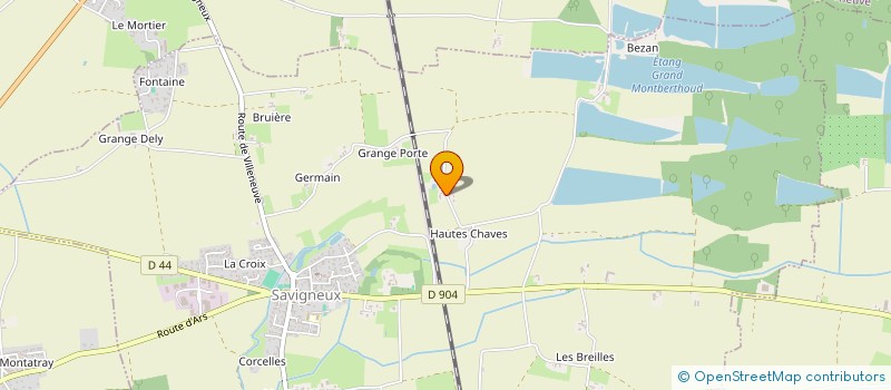 localisation de l'entreprise SCI PARADISE  SAVIGNEUX