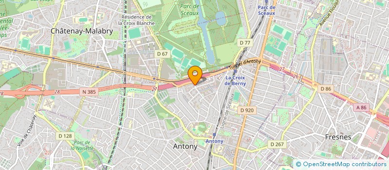 localisation de l'entreprise SCI PARADISEOR à ANTONY