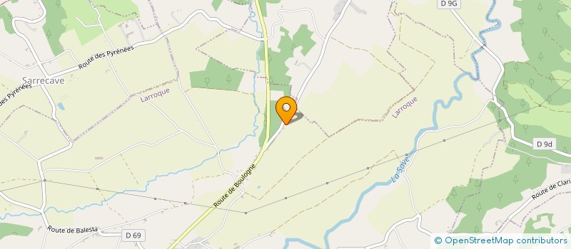 localisation de l'entreprise SCI  PARADISIO  LARROQUE