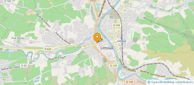 localisation de l'entreprise SCI PARADISIO  LIMOUX