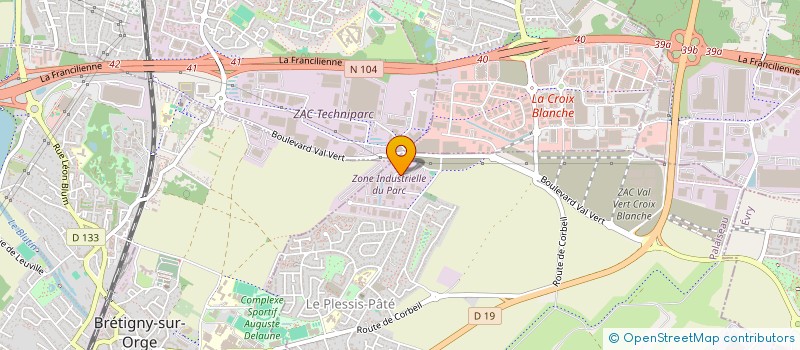 localisation de l'entreprise SCI PARADISO  LE PLESSIS-PATE