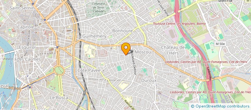 localisation de l'entreprise SCI PARADISO à TOULOUSE