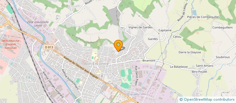 localisation de l'entreprise SCI PARADOU LAPEYRADE  BON-ENCONTRE
