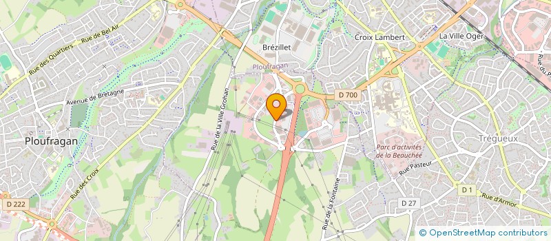 localisation de l'entreprise SCI PARADOXE  TREGUEUX