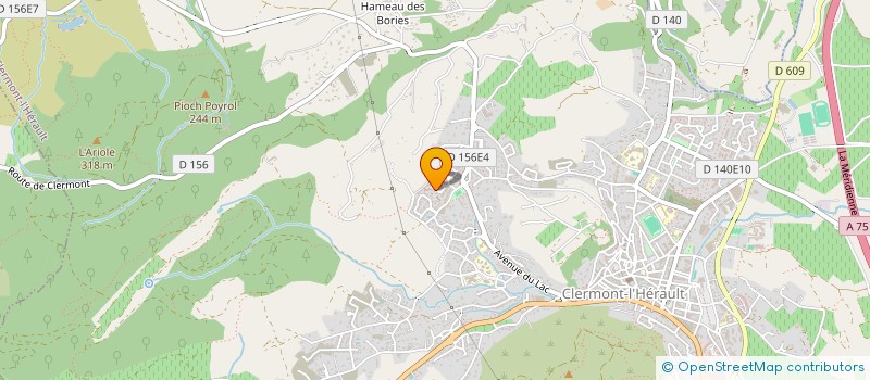 localisation de l'entreprise SCI PARAFORME  CLERMONT-L'HERAULT