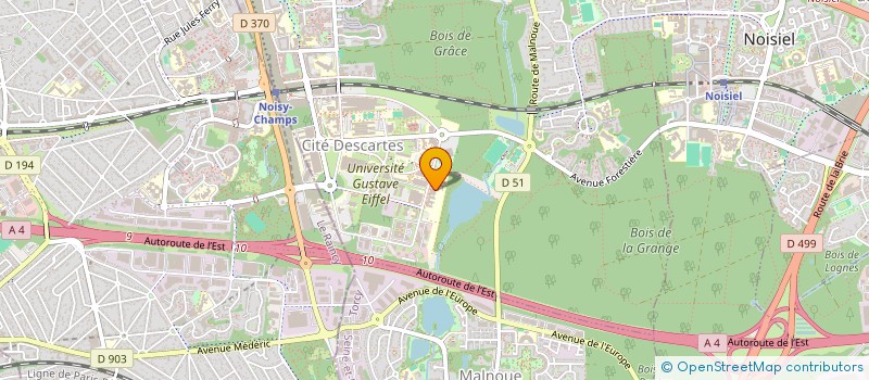 localisation de l'entreprise SCI PARAMED 2 CAP HORN CHAMPS-SUR-MARNE  CHAMPS-SUR-MARNE