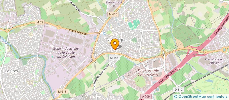 localisation de l'entreprise SCI PARAMED à VENDARGUES