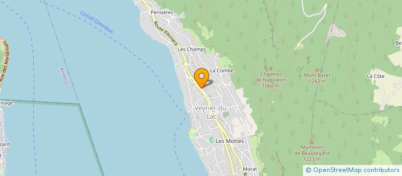 localisation de l'entreprise SCI PARAMED  VEYRIER-DU-LAC