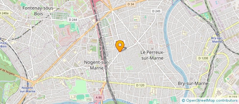 localisation de l'entreprise SCI PARAMED CAP HORN CHAMPS-SUR-MARNE  LE PERREUX-SUR-MARNE