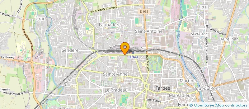 localisation de l'entreprise SCI PARAMEDICAL  TARBES