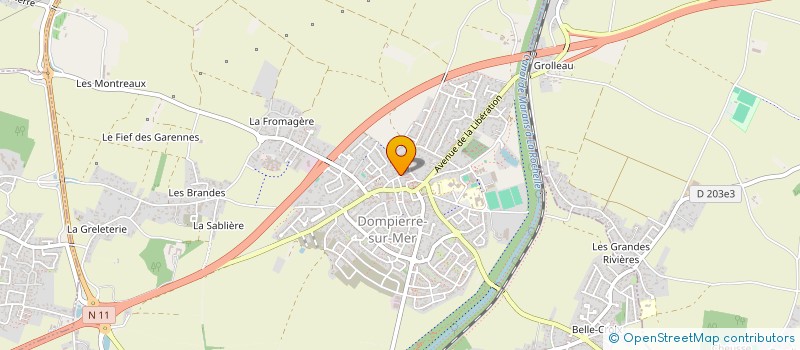 localisation de l'entreprise SCI PARAMEDICALE DE DOMPIERRE à DOMPIERRE-SUR-MER