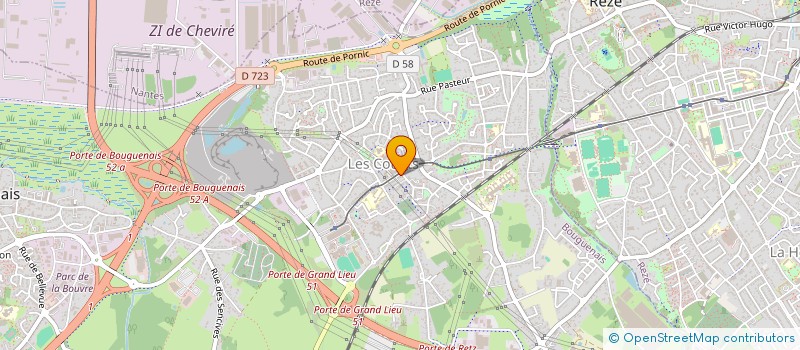 localisation de l'entreprise SCI PARAMEDICALE DES COUETS à BOUGUENAIS