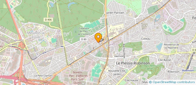 localisation de l'entreprise SCI PARAMEDICALE DES HAUTS DE CLAMART  CLAMART
