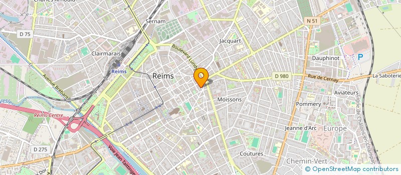 localisation de l'entreprise SCI PARAMEDICALE PONSARDIN  REIMS