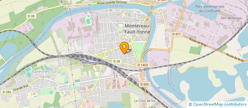 localisation de l'entreprise SCI PARAND  MONTEREAU-FAULT-YONNE