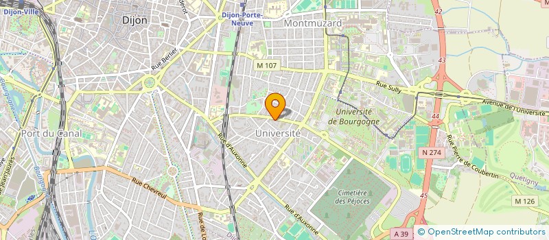 localisation de l'entreprise SCI PARAS à DIJON