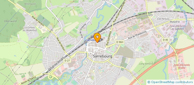 localisation de l'entreprise SCI PARATONNERRE à SARREBOURG