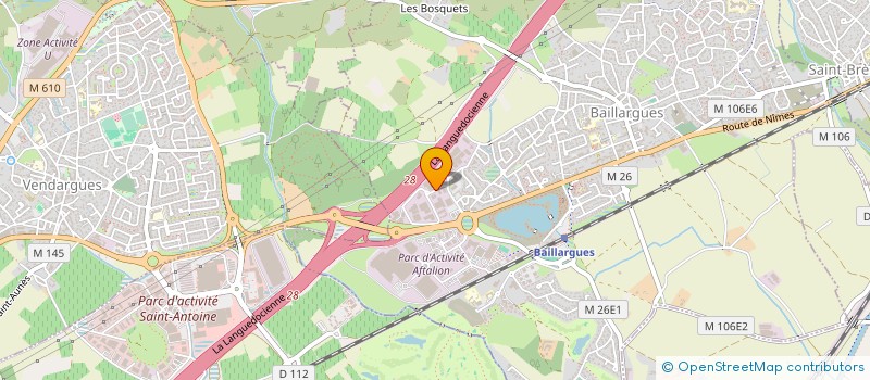 localisation de l'entreprise SCI PARC 2000 à BAILLARGUES
