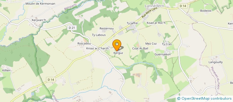 localisation de l'entreprise SCI PARC  LANNEDERN