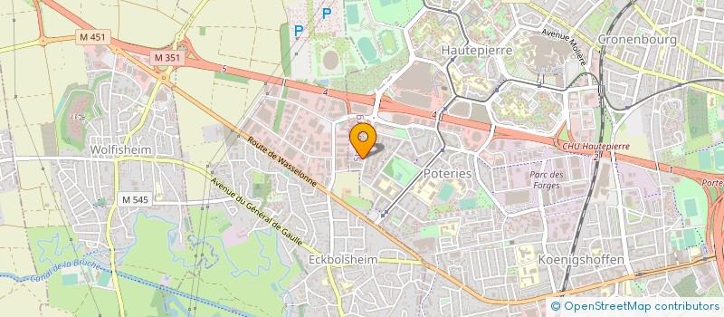 localisation de l'entreprise SCI PARC AUX OISEAUX à STRASBOURG