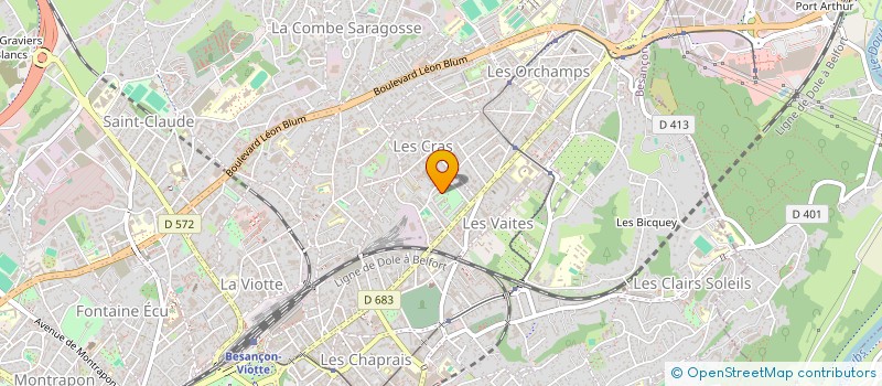 localisation de l'entreprise SCI PARC CITY  BESANCON