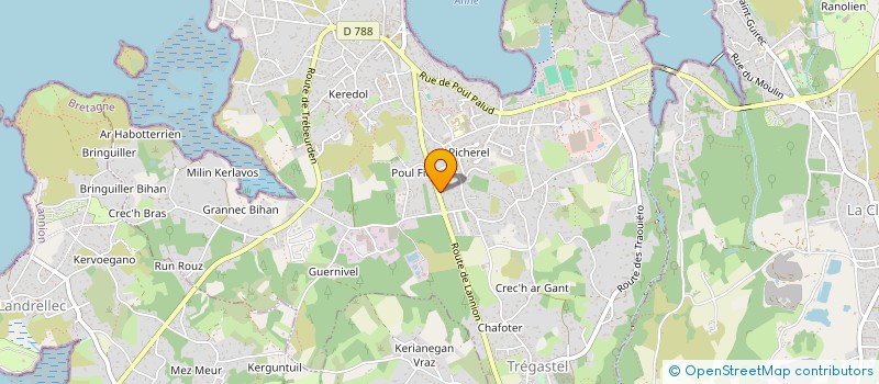 localisation de l'entreprise SCI PARC-CREIS  TREGASTEL