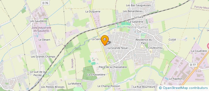 localisation de l'entreprise SCI PARC D'ORLEANS  METTRAY