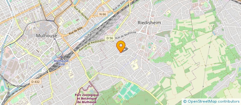 localisation de l'entreprise SCI PARC DE BELLEVUE  MULHOUSE