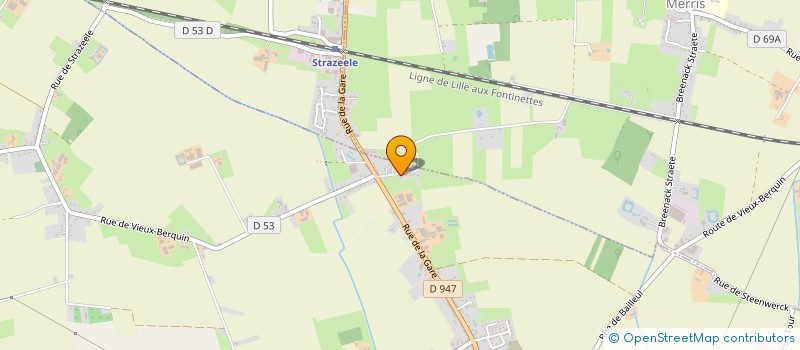 localisation de l'entreprise SCI PARC DES 4 SAISONS  VIEUX-BERQUIN