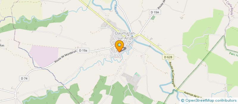 localisation de l'entreprise SCI PARC DES CAZALERES à DAUMAZAN-SUR-ARIZE