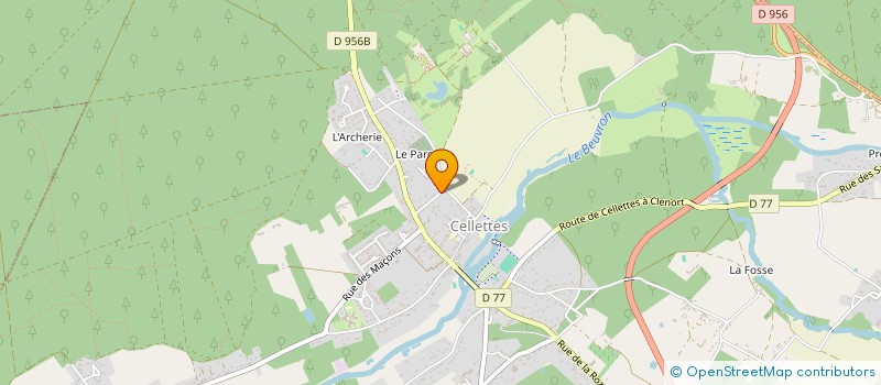 localisation de l'entreprise SCI PARC ET LOIRE à CELLETTES