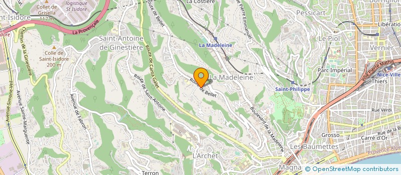 localisation de l'entreprise SCI PARC FRANCOIS 1ER à NICE