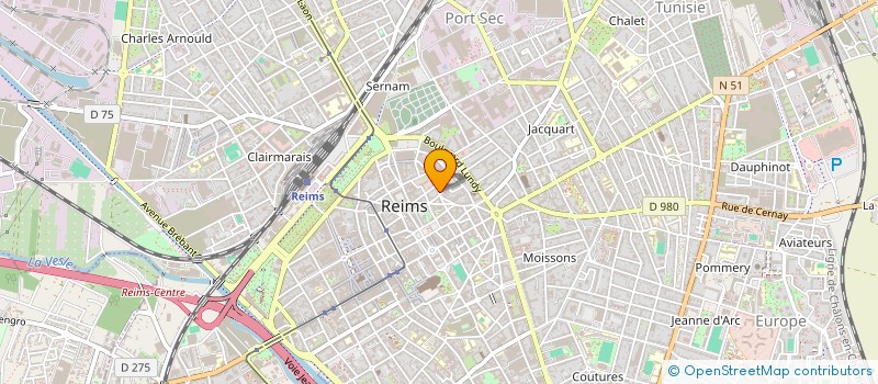 localisation de l'entreprise SCI PARC INDUSTRIEL MAURICE HOLLANDE  REIMS