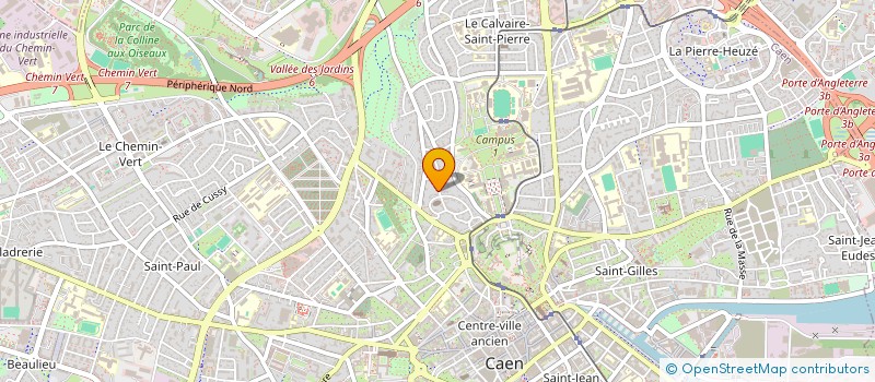 localisation de l'entreprise SCI PARC INVEST à CAEN